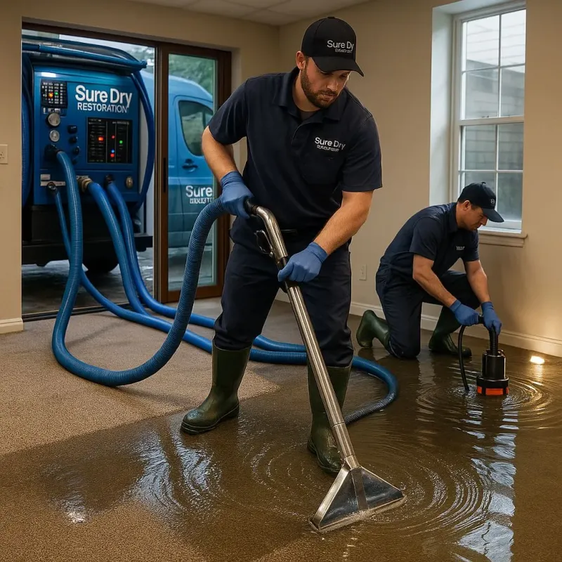 Water Extraction and Removal process in Fifth Street, TX